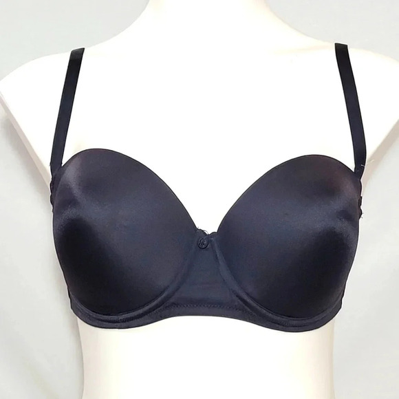 32A Wonderbra 7722 Statement Makers Convertible Underwire Bra Black NWT - Picture 1 of 4